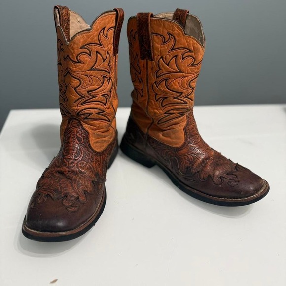 Tony Lama Two-Tone Western Cowboy Boots – Size 8.5 - Picture 5 of 8